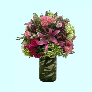 Carnaval de Flores esfera floral en cilindro de crista