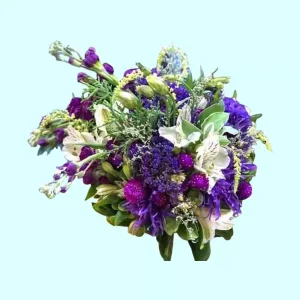 Ramo bouquet para dama de honor en tonos morados y lilas